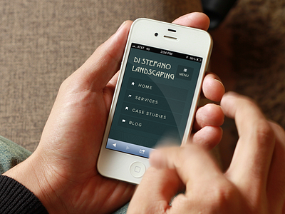 Distefano Landscaping Mobile Menu comp desdemona mobile responsive