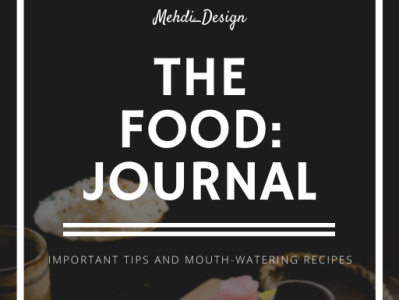 The Food Journal Cover cove cover design kdp cover