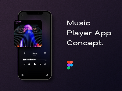 Music Player UI Concept daily ui design figma graphic design music app music player ui