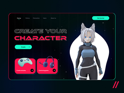 3D Characters Platform app branding de design graphic design illustration logo ui ux vector