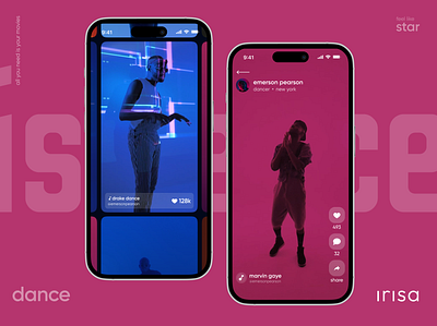 Live dancing app app dancing design dribbble graphic design shot tic tok ui vector