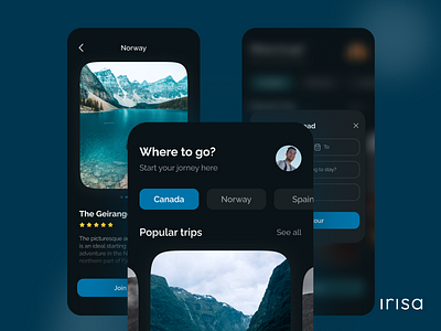 Travel App app branding de design graphic design illustration logo shot ui ux vector