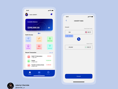 Fintech Application ui