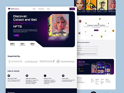 NFT Landing Page ui