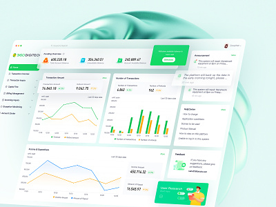 A homepage design of 360 installment merchant open platform