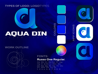 AQUA DIN: Corporate Branding Logo । logotypes । icon.