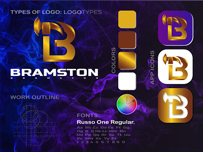 BRAMSTON: Corporate Branding Logo । logoTypes । illustration.