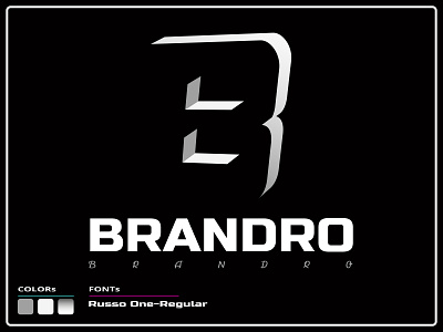 BRANDRO : Corporate Branding logo । B logo । Brand logo.