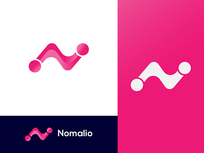 Nomalio Logo Design-N Modern Letter Logo