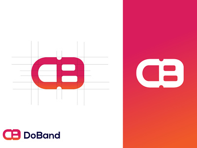D+B Logo Design-DoBand Logo branding branding identity business logo db letter logo db logo ecommerce gradient logo graphic design illustration letter mark logo logo design modern logo nafiur1