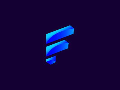 F Modern Letter Logo Design