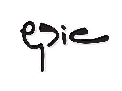 Epic Cursive epic texture type typography