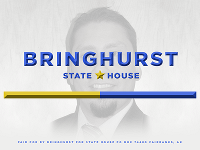 Bringhurst For State House ad advertisement ak design fairbanks graphic design house politics state state house