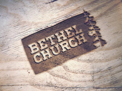 Bethel Church Logo Proposal bethel church design graphic logo spruce texture tree wood