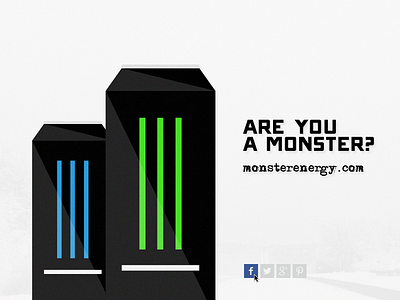 Are You A Monster facebook monster monster energy practice twitter vector