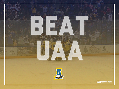 Beat UAA beatuaa design governors cup graphic design hockey