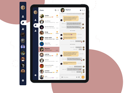 App - Direct message app application design directmessage dribbble figma graphic design ui ui challenge uidesign uidesigner uiuxdesign