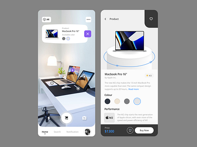 E-commerce app through AR-Scan app application branding design dribbble figma graphic design mobileapp motion graphics ui uidesign uiinspiration uiuxdesign uxdesign