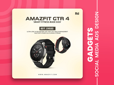 Smart Watch Gadgets Ads Design - Web Banner 2023 design ads design amazon branding creative design creative sale post design example design templete facebook post design gadgets ads graphic design instagram ads listing image marketing ads poster design sale post social media ads social media post square ads web banner