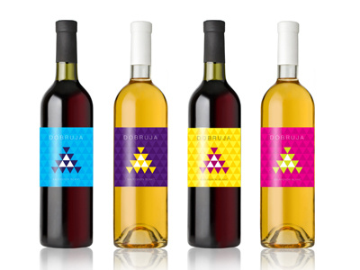 Dobruja colors labels minimal patterns romanian sku wine