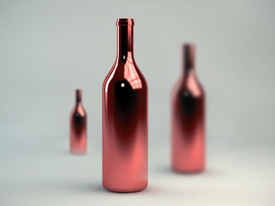 Bottle Render 3d bottle cinema modelling render wine