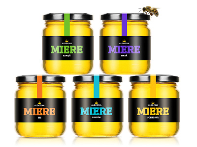 Albeena honey bee colors honey impact jar minimal striking
