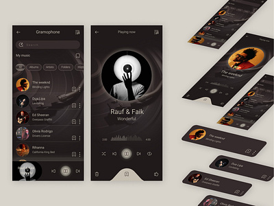 music player app designapp graphic design music music player app ui uimobile uiuxdesigner userinterface ux uxdesigners web design