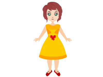 Karin character design girl illustrator vector