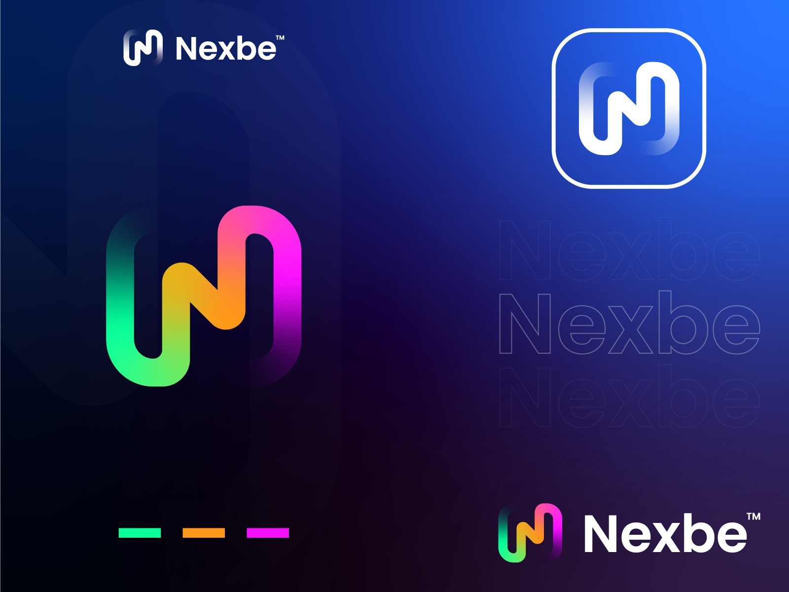 Nexbe - tech company by Sudipta Bhuinya on Dribbble