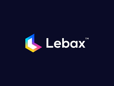 Lebax logo design brand branding colorful logo icon it logo l l letter l logo l mark logo logo design logomark logotype minimal modern logo monogram tech technologies technology logo typography