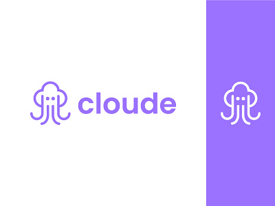 Cloud + Octopus logo 3d brand branding cloud creative logo data base icon identity logo logo design logofolio mark modern logo monogram octopus sky startup symbol technology ui