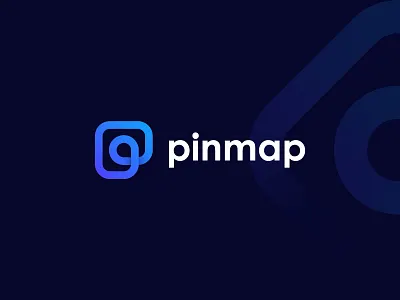 pinmap logo design brand branding creative logo gradient logo icon identity location app location logo logo logo design map mark minimal modern logo p p location logo p logo p mark pin technology logo