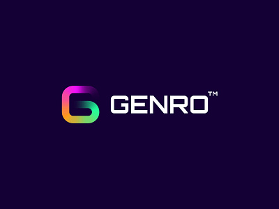 Genro logo design a b c d e f g h i j k l m n o p brand identity branding data g logo gradient icon illustration it logo letter g logo logo design mark modern logo tech technologies technology logo vector