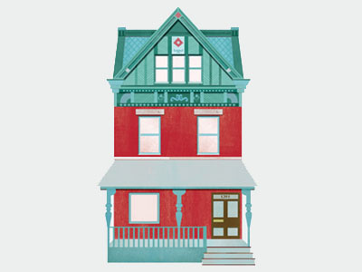 1201 W. North Avenue, Manchester - Pittsburgh architecture house illustration pittsburgh