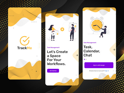 Task Management Mobile APP android app branding design illustration ios app mobile app skecth tracking app ui typography ui design vector