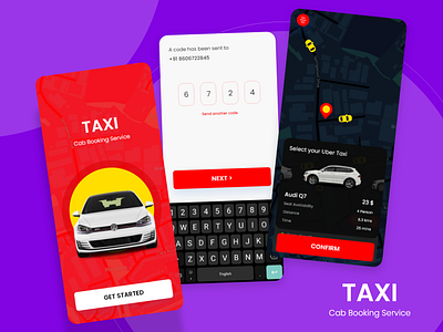 Cab Booking App UI