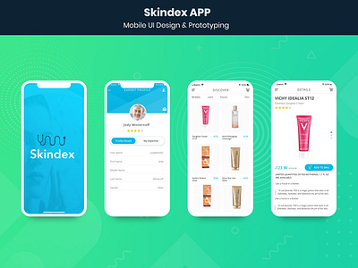 skindex app android app design branding iphone app design mobile app design prototyping skecth ui design