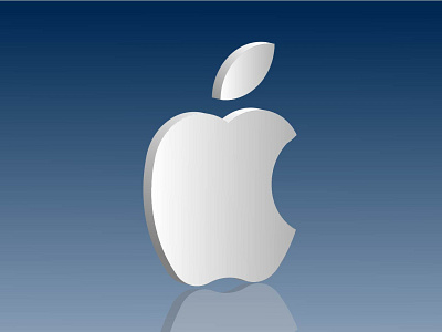 Apple Logo 3d branding graphic design icon illustration logo vector