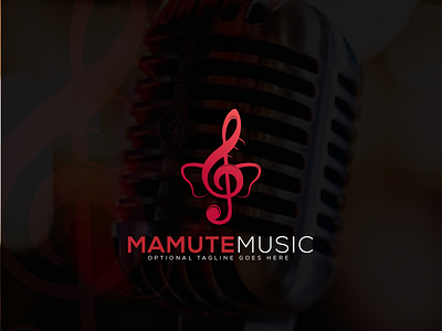Music (Elephant Music) Logo Design 🎶🎼🎙️
