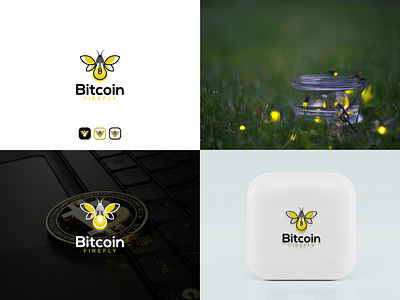 Bitcoin Firefly Logo bitcoin bitcoin logo branding creative crpto logo crypto firefly firefly logo graphic design illustration light logo logo logo design logo designer logomark logos minimal modern nft vector