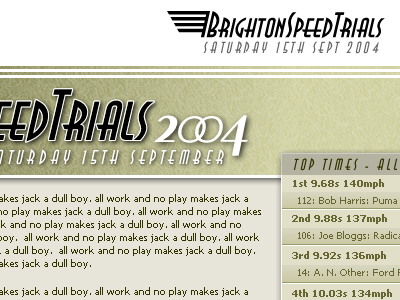 Brighton Speed Trials 2004