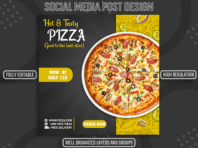 CREATIVE SOCIAL MEDIA POST DESIGN​​​​​​​ FOR FOOD