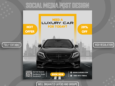 CAR RENTAL SOCIAL MEDIA POST DESIGN ad design banner branding design facebook post graphic design instagram post post design