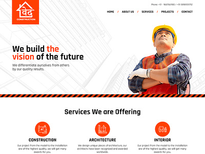 Ved Construction Website Design