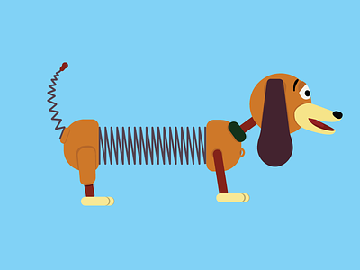Slinky from Toy Story daily dog illustrator slinky toy story