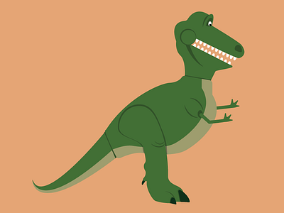 Rex from Toy Story daily dinosaur illustrator rex toy story