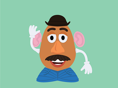 Mr Potato Head from Toy Story daily illustrator mr potato head pixar toy story