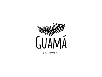 Guamá logo brand cuba guamá logo palm summer swimwear