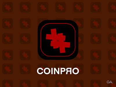 CoinPro app icon DailyUI005 app branding design graphic design illustration logo typography ui ux vector