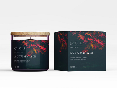 Candle Packaging For Autumn Air